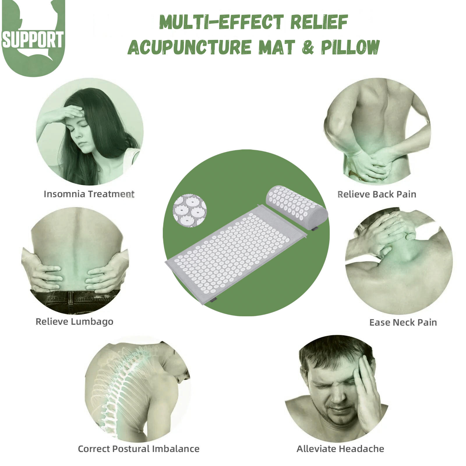 Support U Acupressure Mat™ Deep Recovery & Full Body Reset