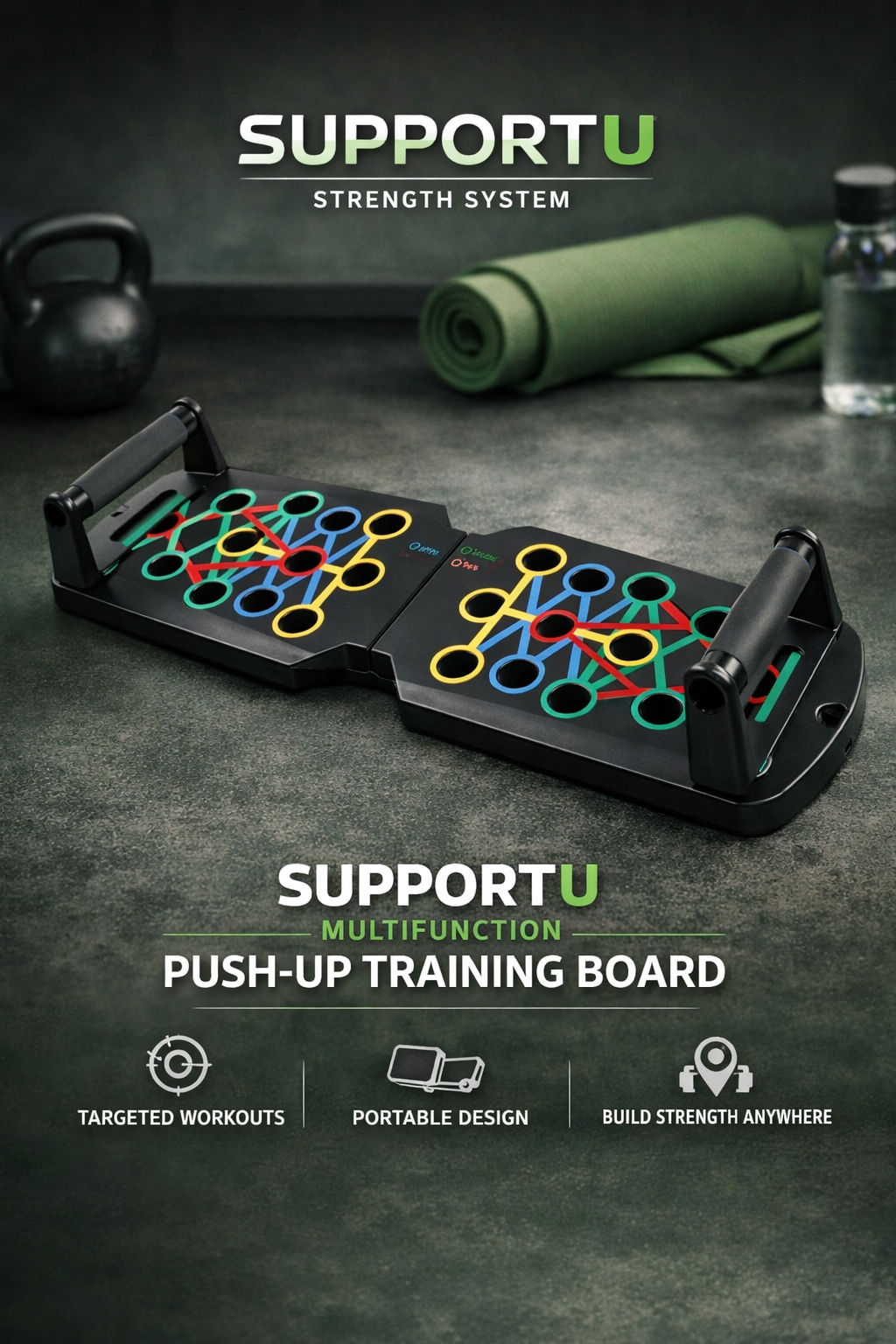 SupportU Multifunction Push-Up Training Board
